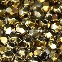 50 BOHEMIAN GLASS FIRE POLISHED FACETED ROUND BEADS 4MM COLOURS CRYSTAL AMBER FULL 00030/26440