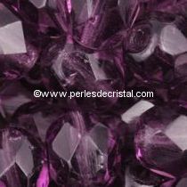50 BOHEMIAN GLASS FIRE POLISHED FACETED ROUND BEADS 4MM COLOURS AMETHYST 20040