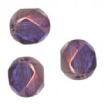 25 BOHEMIAN GLASS FIRE POLISHED FACETED ROUND BEADS 6MM COLOURS CRYSTAL VEGA 00030/15726