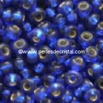 10G Mini Seed beads ORNELA 11/0 - 2mm COLOURS DARK SAPPHIRE SILVER LINED