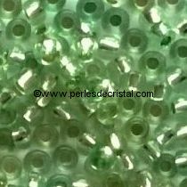 10G Mini Seed beads ORNELA 11/0 - 2mm COLOURS GREEN SILVER LINED