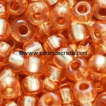 10G Mini Seed beads ORNELA 11/0 - 2mm COLOURS ORANGE SILVER LINED
