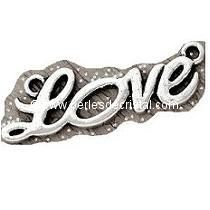 CONNECTOR LOVE SILVER 
33 X 12MM