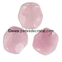 50 BOHEMIAN GLASS FIRE POLISHED FACETED ROUND BEADS 4MM COLOURS OPAQUE LIGHT PINK CERAMIC LOOK / LUSTER 03000/14494