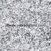 10GR ROCAILLE MATUBO 8/0 - 3MM COULEUR CRYSTAL 00030