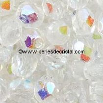 50 BOHEMIAN GLASS FIRE POLISHED FACETED ROUND BEADS 2MM COLOURS CRYSTAL AB 00030/28701