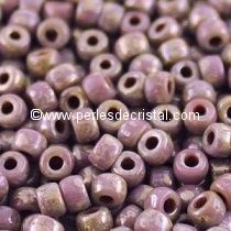 10GR MATUBO Czech Glass Seed Beads 8/0 (3mm) COLOURS OPAQUE AMETHYST PICASSO 23020/43400