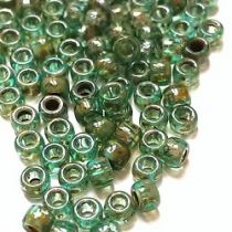 10GR MATUBO Czech Glass Seed Beads 8/0 (3mm) - COLOURS AQUAMARINE PICASSO - 60020/43400