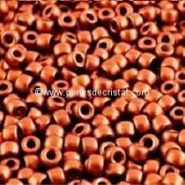 10GR MATUBO Czech Glass Seed Beads 7/0 (3.5mm) COLOURS BRONZE RED MAT - 00030/01750