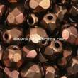 50 BOHEMIAN GLASS FIRE POLISHED FACETED ROUND BEADS 3MM COLOURS DARK BRONZE 23980/14415 