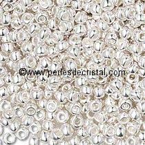 5gr BEADS MIYUKI DURACOAT 15/0 - 1MM COLOURS SILVER PLAQUE (=DB0551) - 961 - Bright Sterling Plate
