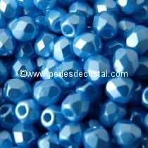 50 BOHEMIAN GLASS FIRE POLISHED FACETED ROUND BEADS 3MM COLOURS PASTEL TURQUOISE 02010/25020