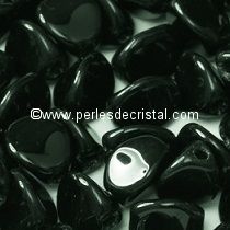 50 PINCH 5X3MM GLASS COLOURS JET / BLACK - 23980
