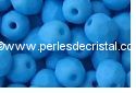 50 FACETTES 4MM CRISTAL VERRE DE BOHEME COLORIS OPAQUE BLUE TURQUOISE SILK MAT - 02010/92626 