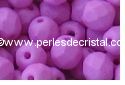 50 BOHEMIAN GLASS FIRE POLISHED FACETED ROUND BEADS 4MM COLOURS OPAQUE FUCHSIA SILK MAT - 02010/92624