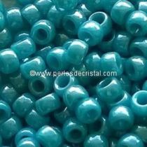 10GR ROCAILLE MATUBO 8/0 - 3MM 
COULEUR DARK TURQUOISE LUSTER