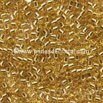 8gr PERLES ROCAILLES MIYUKI DELICA 11/0 - 2MM COLORIS GOLD SILVER LINED DB0042 - DORE / OR