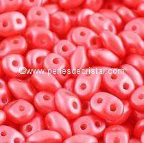 10GR SUPERDUO 2.5X5MM GLASS COLOURS PEARL SHINE ROSE 02010/24003