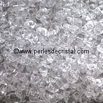 10GR MINIDUO® 2X4MM GLASS COLOURS CRYSTAL 00030