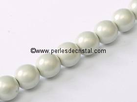 50 SMOOTH ROUND BEADS 4MM GREY PEARL 02010/29320