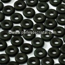 5GR O BEAD® 4X2MM GLASS COLOURS JET MATTED 23980/84110 BLACK