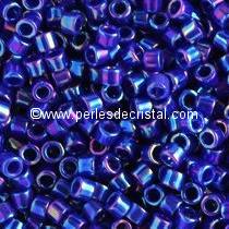 5gr SEED BEADS MIYUKI DELICA 11/0 - 2MM COLOURS OPAQUE ROYAL BLUE AB DB0165