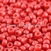 10GR MATUBO Czech Glass Seed Beads 8/0 (3mm) - COLOURS PASTEL DARK CORAL 02010/25010