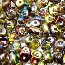 10GR MINIDUO® 2X4MM GLASS COLOURS CRYSTAL MAGIC YELLOW BROWN 00030/95400