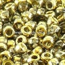 10GR ROCAILLE MATUBO 8/0 - 3MM 
COULEUR CRYSTAL AMBER 00030/26441 - DORE