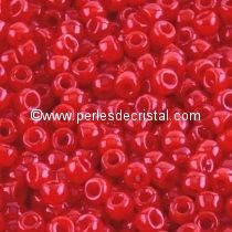 10GR MATUBO Czech Glass Seed Beads 8/0 (3mm) COLOURS RED OPAL 91250