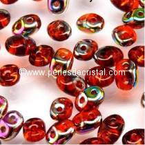 100GR SUPERDUO 2.5X5MM GLASS COLOURS HYACINTH VITRAIL 90030/28101
