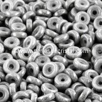 5GR WHEEL BEADS 6MM GLASS COLOURS OPAQUE GREY CERAMIC LOOK 03000/14449