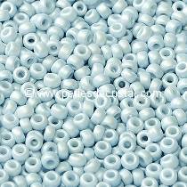 5gr SEED BEADS MIYUKI 11/0 - 2MM COLOURS WHITE OPAQUE PASTEL BLUE 55102