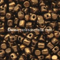 5GR BEADS MINOS® BY PUCA® 2.5X3MM COLOURS DARK BRONZE 23980/14415