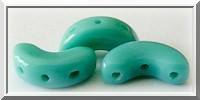 10GR BEADS ARCOS® PAR PUCA® 5X10MM COLOURS OPAQUE GREEN TURQUOISE 63130