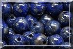 50 PERLES RONDES LISSES 4MM OPAQUE SAPPHIRE PICASSO 33050/43400