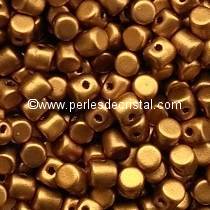 5GR BEADS MINOS® BY PUCA® 2.5X3MM COLOURS BRONZE GOLD MAT 00030/01740