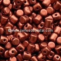 5GR BEADS MINOS® BY PUCA® 2.5X3MM COLOURS BRONZE RED MAT 00030/01750