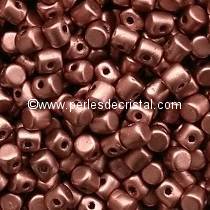 5GR BEADS MINOS® BY PUCA® 2.5X3MM COLOURS COPPER GOLD MAT 00030/01780