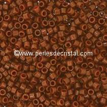 5gr SEED BEADS MIYUKI DELICA 11/0 - 2MM COLOURS DURACOAT OPAQUE COGNAC DB2142