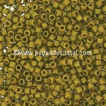 5gr SEED BEADS MIYUKI DELICA 11/0 - 2MM COLOURS DURACOAT OPAQUE SPANISH OLIVE DB2141