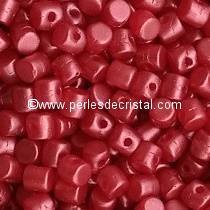 5GR BEADS MINOS® BY PUCA® 2.5X3MM COLOURS PASTEL DARK CORAL 02010/25010