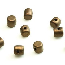 5GR BEADS MINOS® BY PUCA® 2.5X3MM COLOURS DARK BRONZE MATTED 23980/84415 