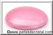 1 Cabochon rond en verre par Puca® 18mm coloris rose pearl 02010/11475
