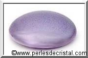 1 Round glass cabochon par Puca® 18mm color purple pearl 02010/11022