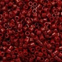 5gr SEED BEADS MIYUKI DELICA 11/0 - 2MM COLOURS DYED OPAQUE CRANBERRY DB0654